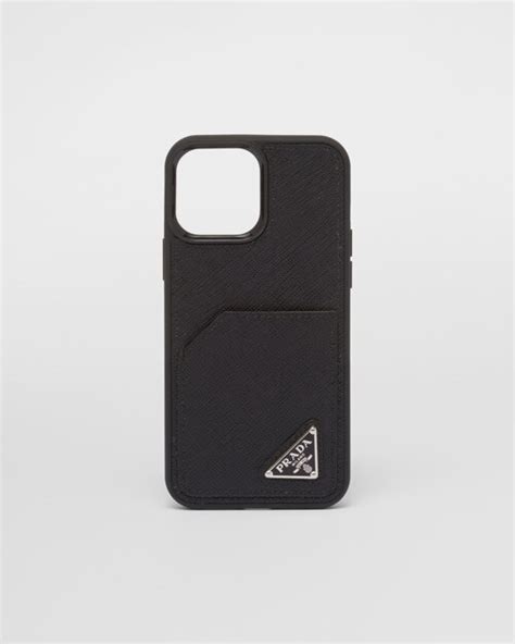 cover iphone 13 pro max prada|iPhone 13 Pro Max leather case in black .